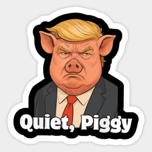 Quiet-Piggy Sticker